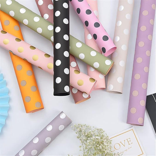 Polka Dot Waterproof Gift Wrapping Paper