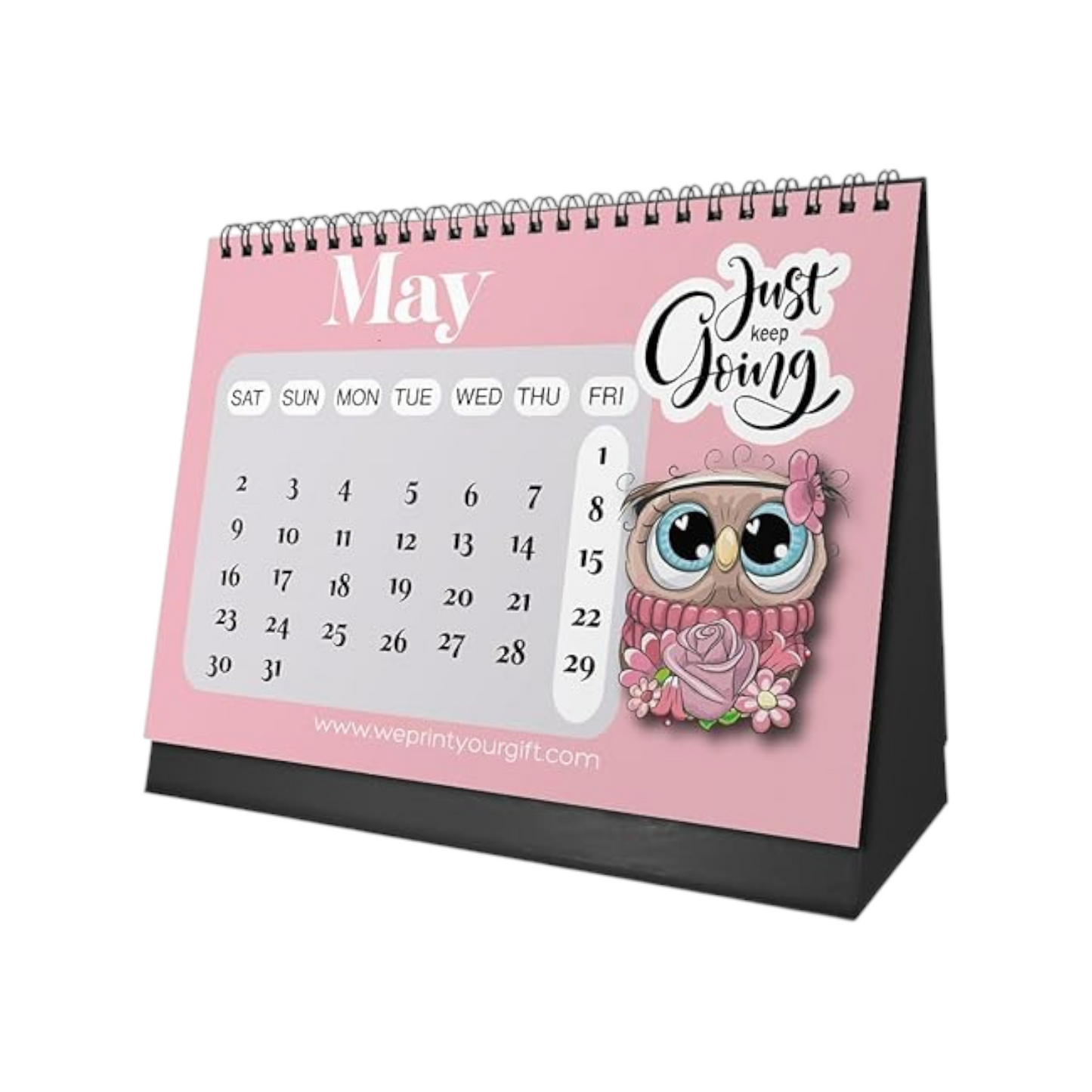 Office Desk Calendar 2026 Cute Owl