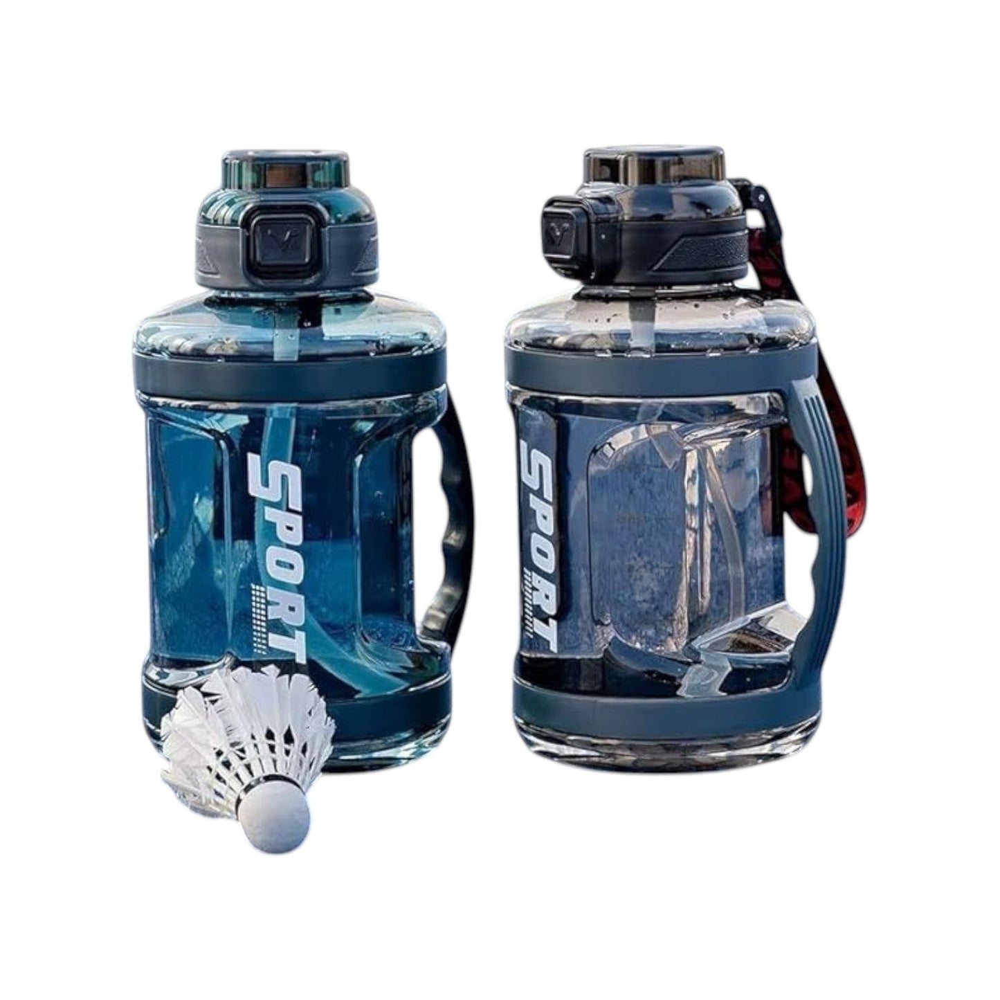 Transparent Sports Water Bottle With Handle