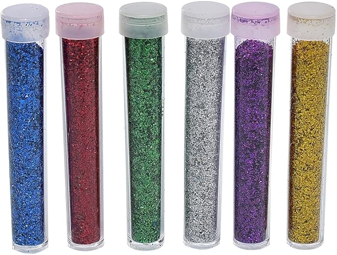 Glitter Pack of 12 Pieces For Drawing, Crafts And Arts