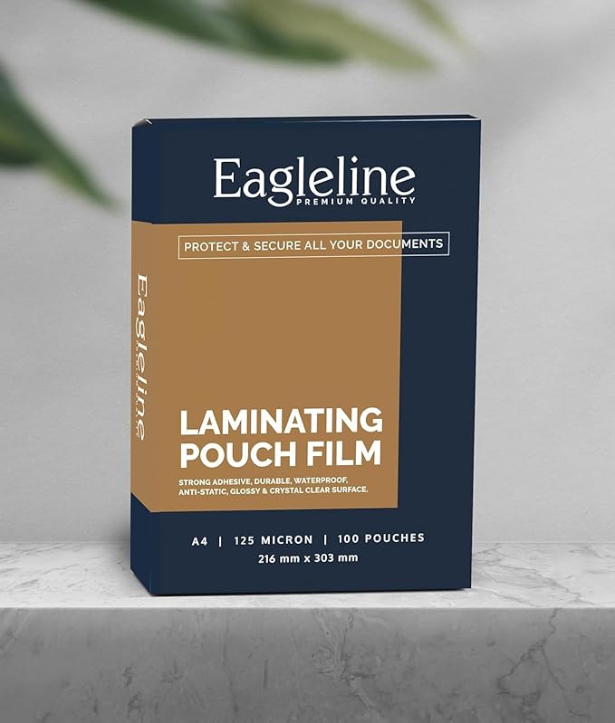 Eagleline Premuim Lamination Pouch (A4 (216X303mm) - 125 Micron)