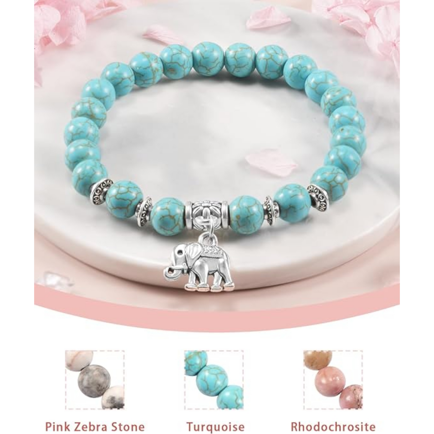 Bracelet for Women Elephant Beaded Bracelets