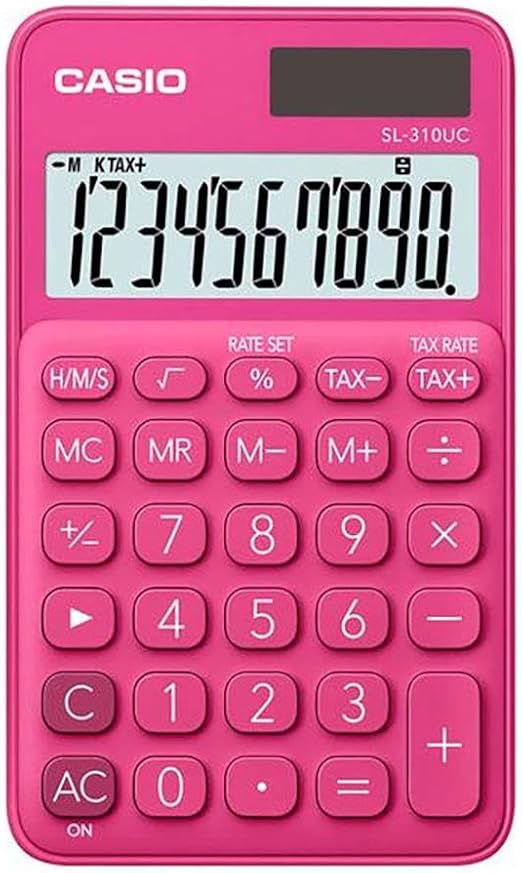 Casio MS-20UC-RG-N-DC Desk Calculator