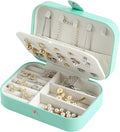 Small Double-Layer Travel Jewelry Box and Organizer