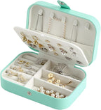 Small Double-Layer Travel Jewelry Box and Organizer