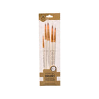 5-Piece Round Painting Brush Set - Keep Smiling Model 6090R