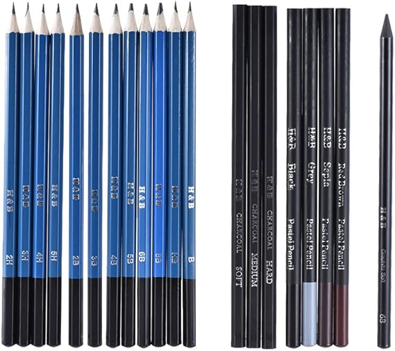 33 pcs/ Set Professional Sketching Drawing Pencils Kit