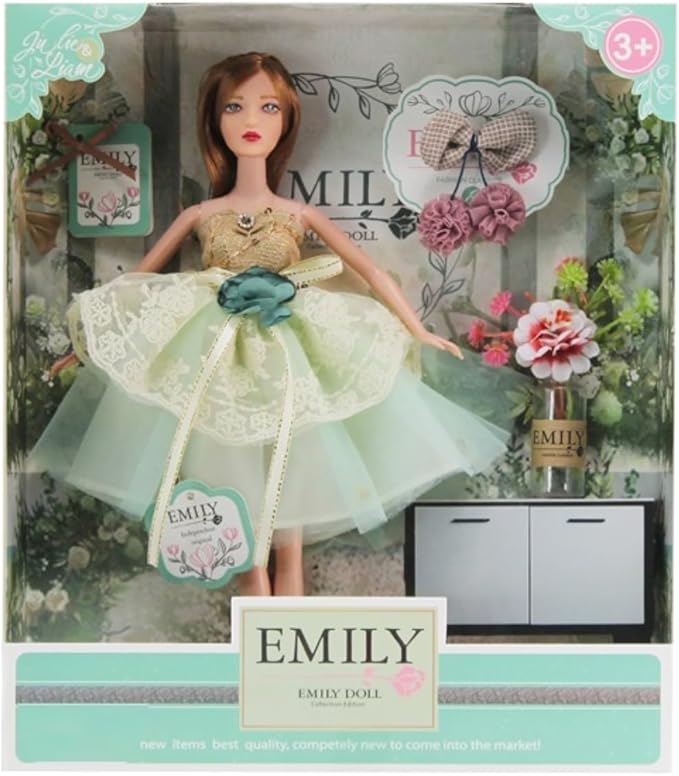 Emily Fashion Doll, 29 cm With A Gorgeous Dress