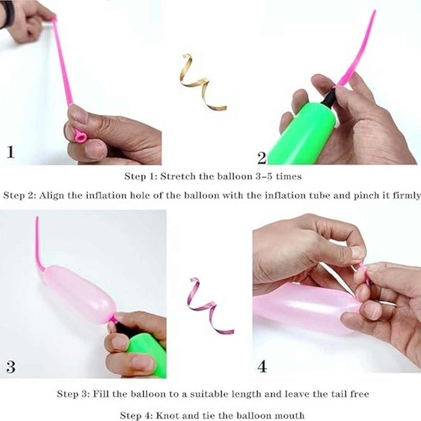 KIDSZONE Long Balloon Animal Twisting Balloons for for Animal Shape Pack of 100