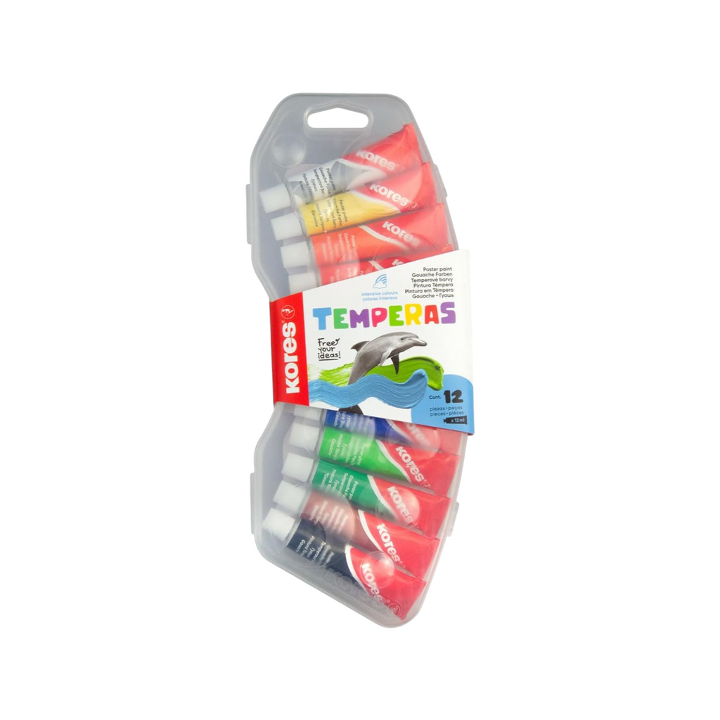 Poster Colors Set - Tempera 12 tubes 12 m Kores