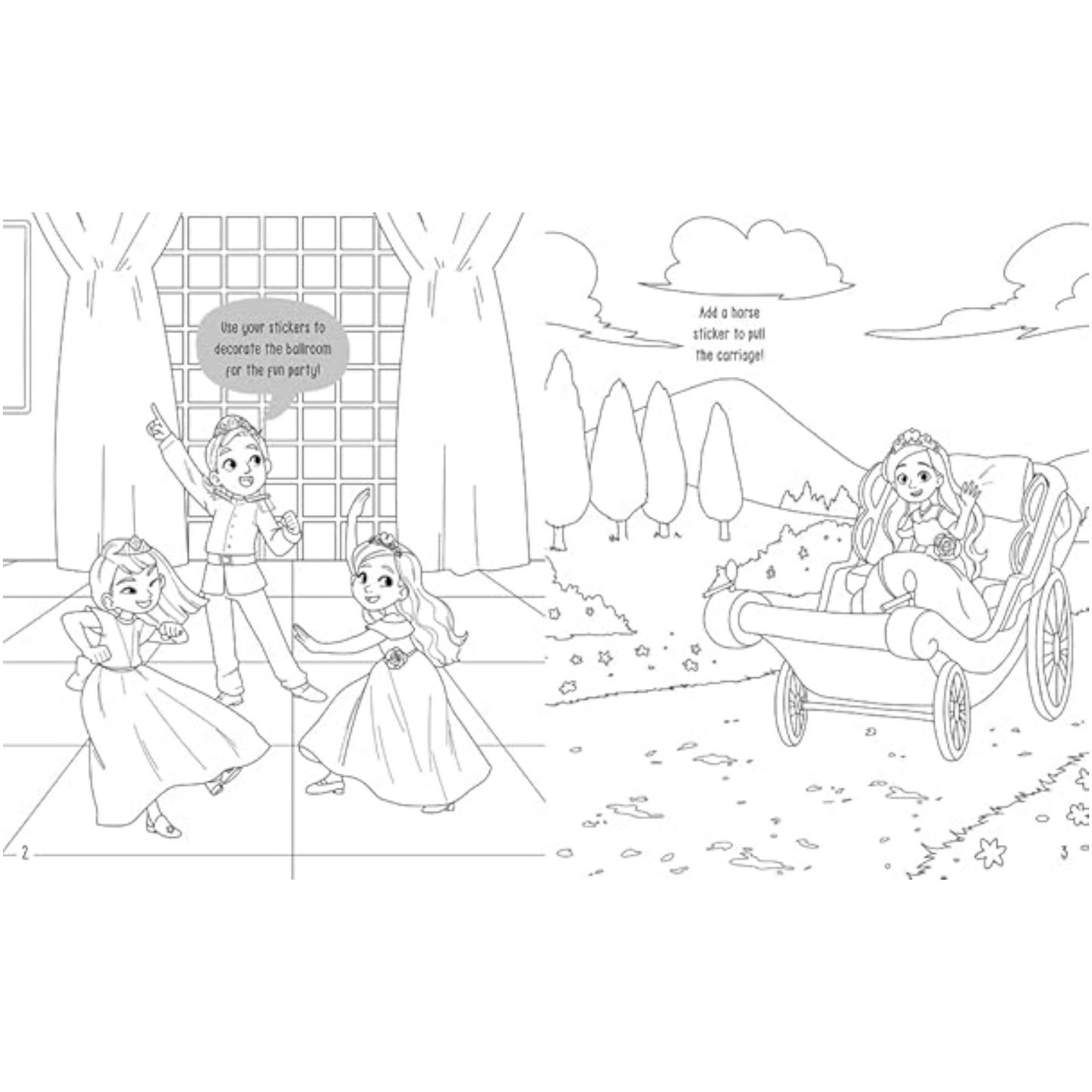 Color Your Own Stickers: Princess