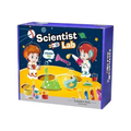 Elite Stationery House Scientist Lab STEM experiment kit box featuring cartoon astronauts and laboratory equipment.