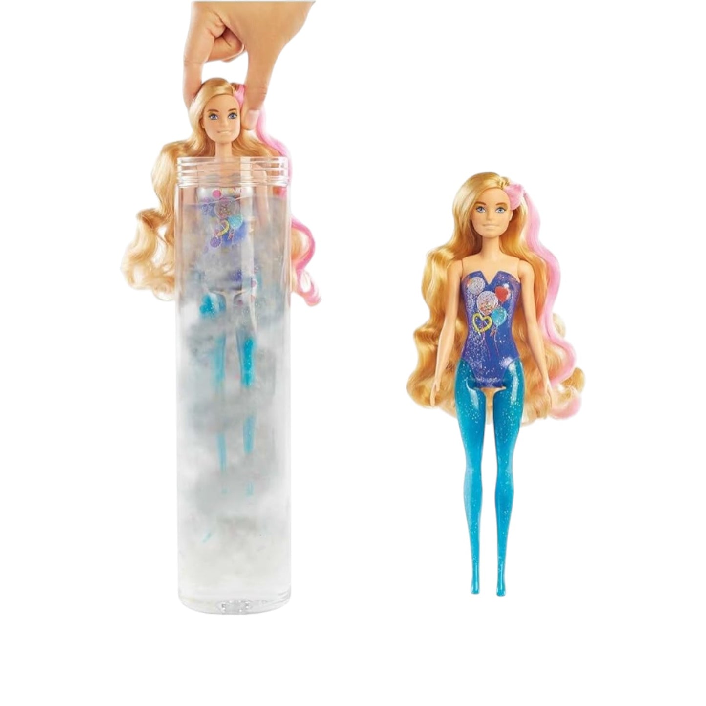 Color Reveal Doll with 7 Surprises 4 Mystery Bags