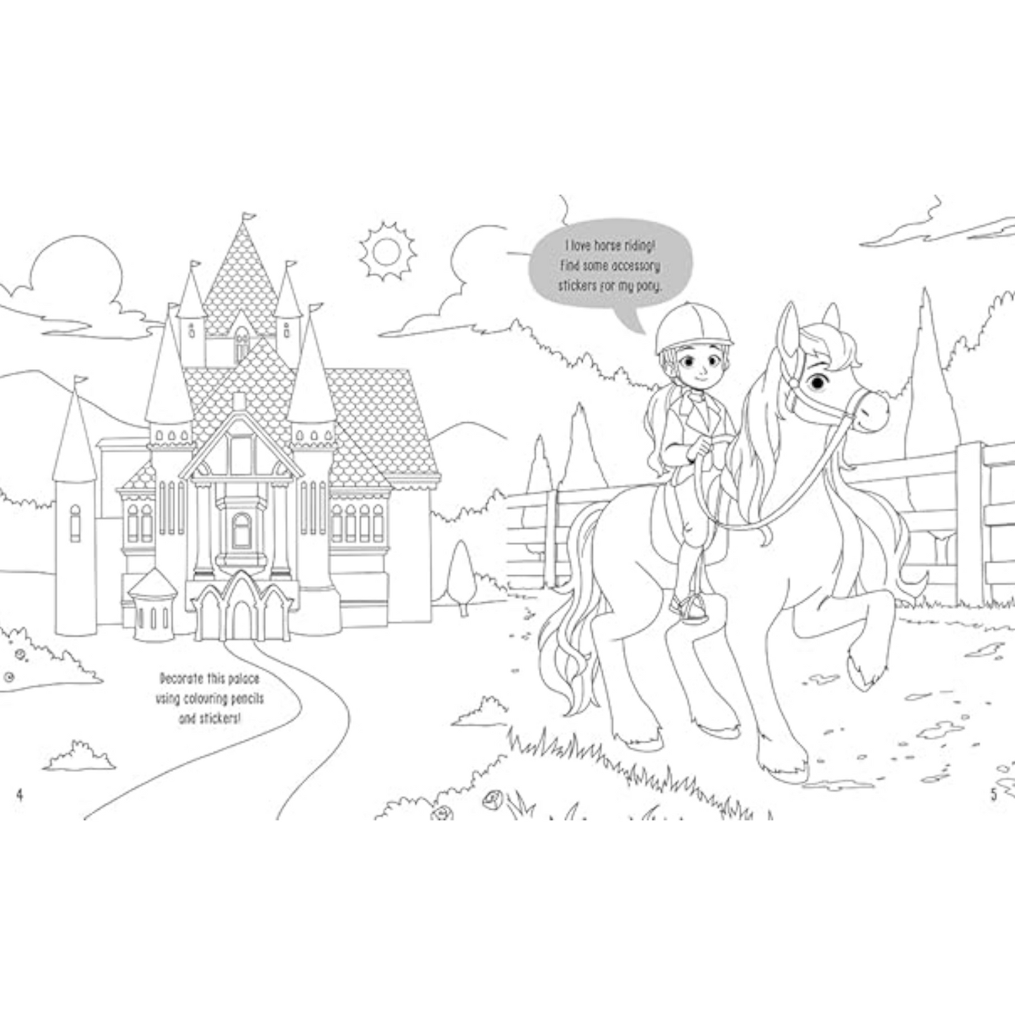 Color Your Own Stickers: Princess