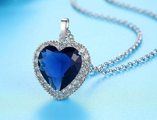 Forever love titanic heart of the ocean necklace