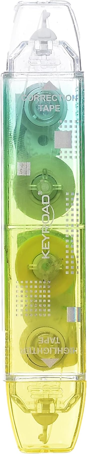 Keyroad Correction Tape 5 mm × 5 m + Highlighter 5 mm × 4.5 m 2×1, 1 Piece on Card