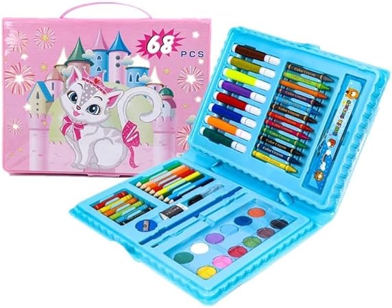 Toy Imagine 68 Pcs Color Set/Kit for Kids Drawing & Painting Set