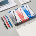 Deli EG075-BL Bullet Tip Gel Pen, 0.5 mm Tip Size 12-Pieces Set, Blue