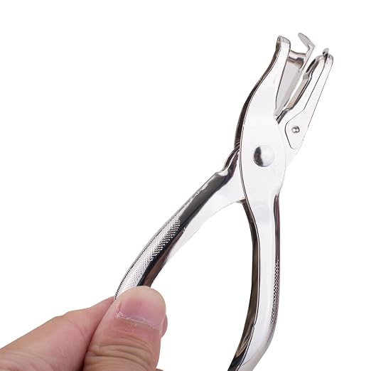 Deli Stapler & Punch 1-Hole Punch 114 Silver
