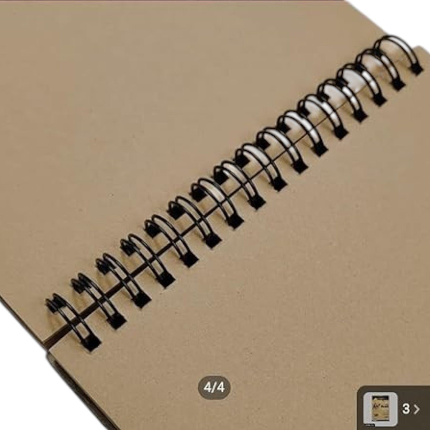 Keep Smiling A5 Sketch Book 150g 50 Sheets Kraft Paper Wire