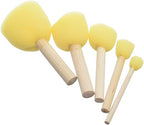 Keep smiling Sponge Art Tools Stencil Brushes 5 Pcs