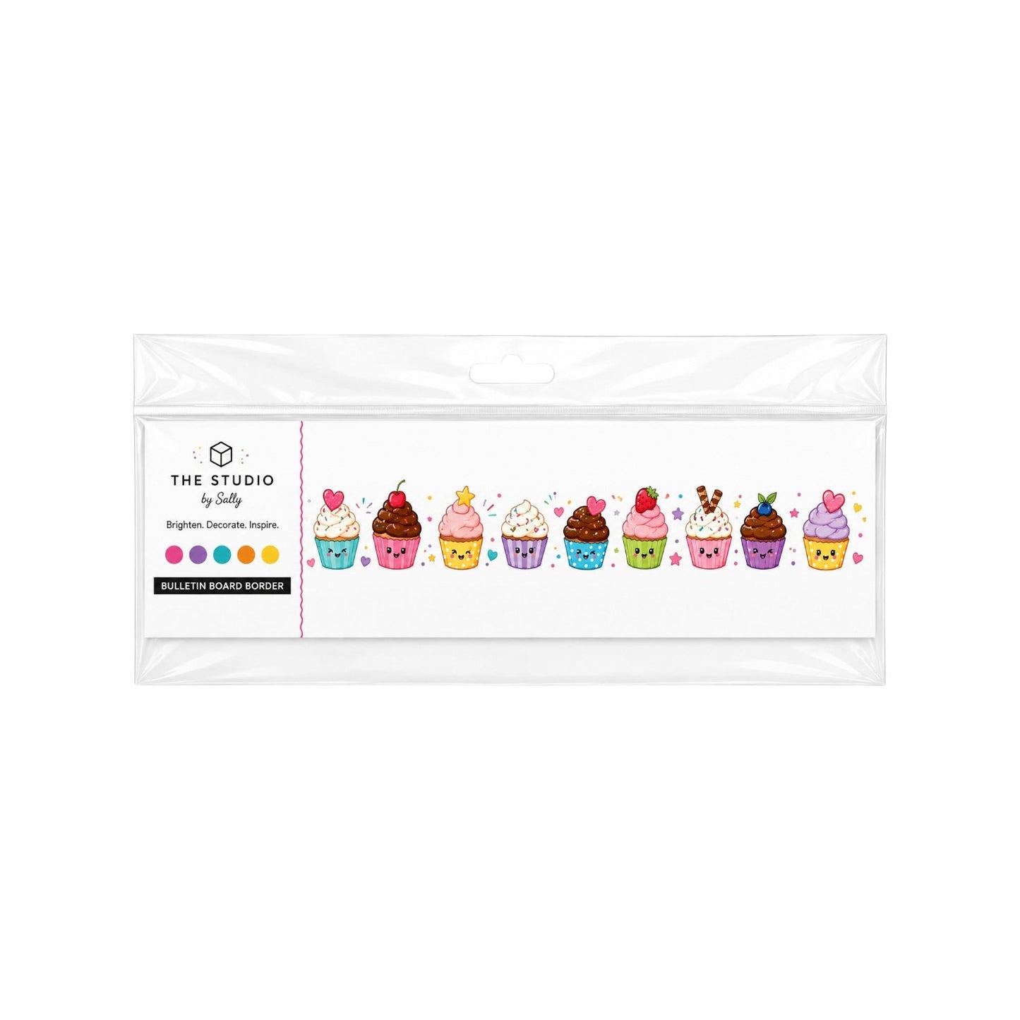 Cute Cupcake Bulletin Board Border - Pack of 12 ( 8 m )