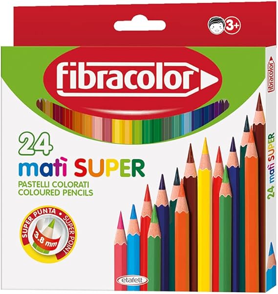 FIBRACOLOR ETAFELT Rainbow Maxi Hexagonal  Pencil
