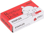Deli e0253 mini paper stapler- assorted colors