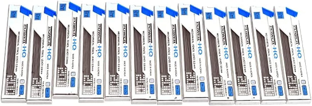 Pencil Graphite tube 0.9mm 12 tips XQ 2B Dong-A