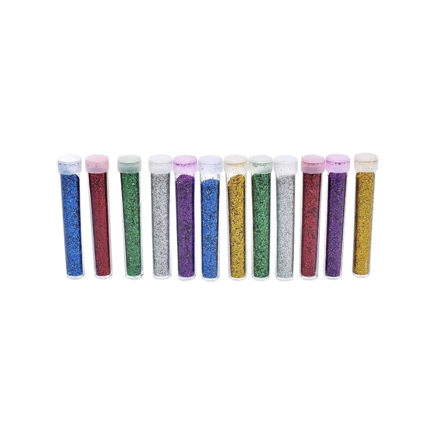 Glitter Pack of 12 Pieces For Drawing, Crafts And Arts
