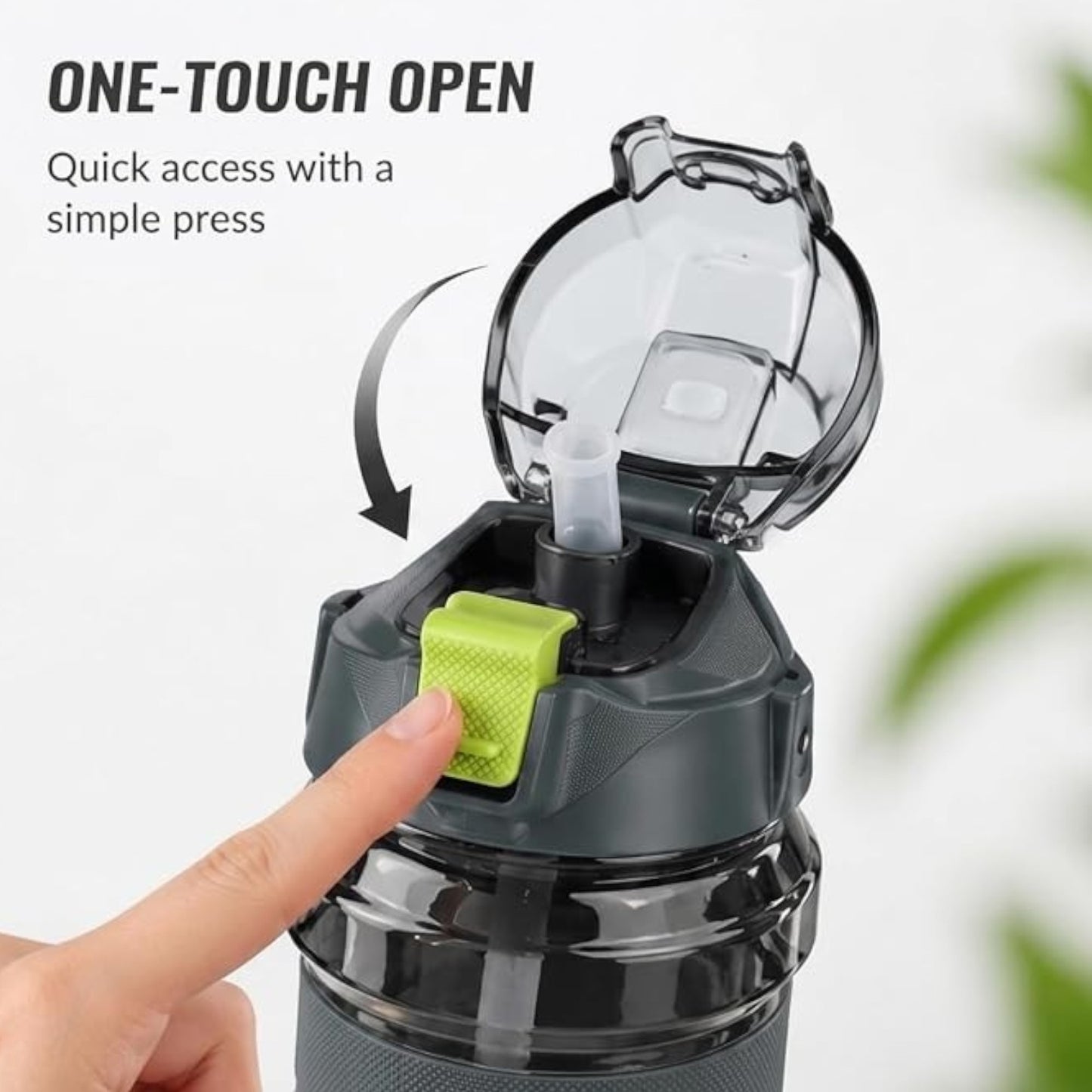 Transparent Sports Water Bottle With Handle