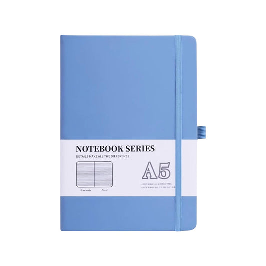 80 Sheets A5 Business Notebook Hardcover Notepads - Baby Blue