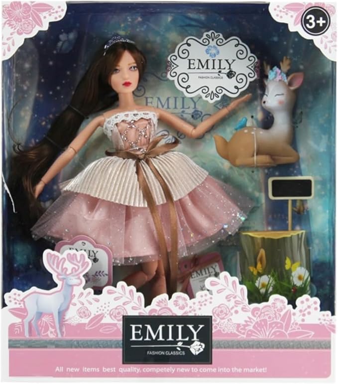 Emily Fashion Doll, 29 cm With A Gorgeous Dress
