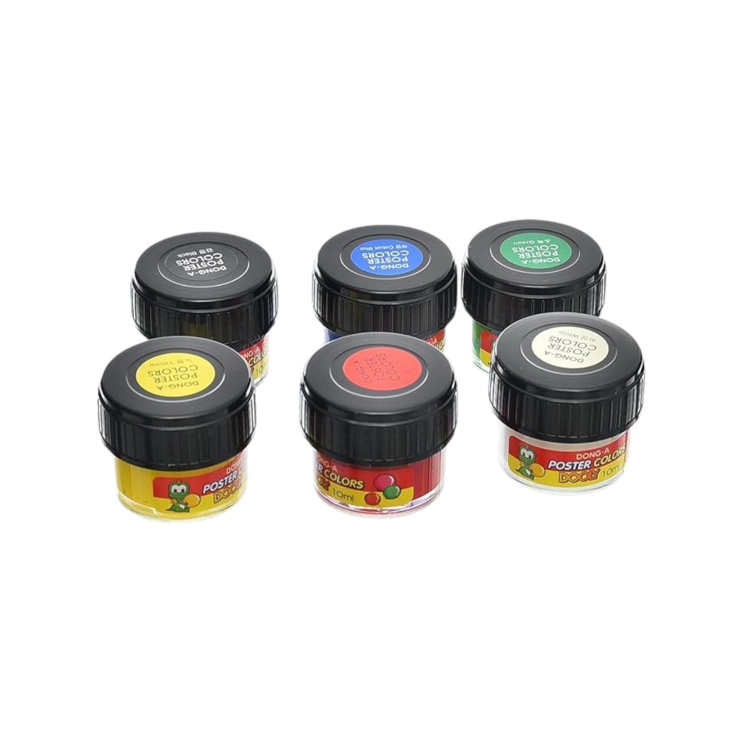 Dong-A Dooly Poster Colors, 10 ml - Set of 6