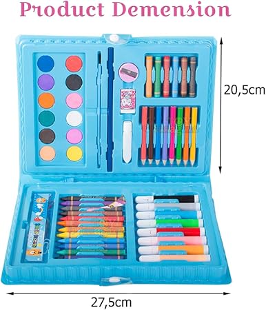 Toy Imagine 68 Pcs Color Set/Kit for Kids Drawing & Painting Set