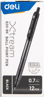 Deli Q46-4BL Ballpoint Pen Set, 4 Pens, 0.7 mm, Blue Ink, Soft Grip (Copy)