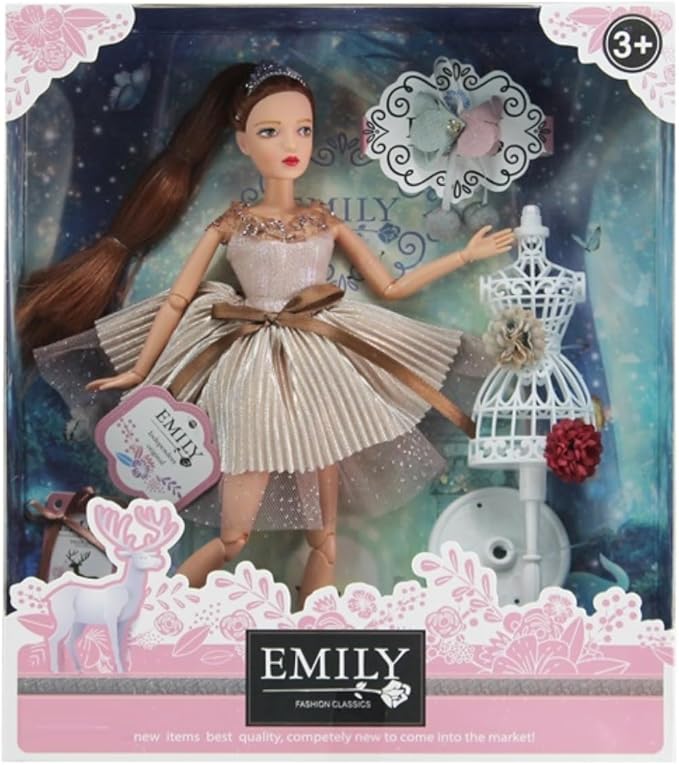Emily Fashion Doll, 29 cm With A Gorgeous Dress