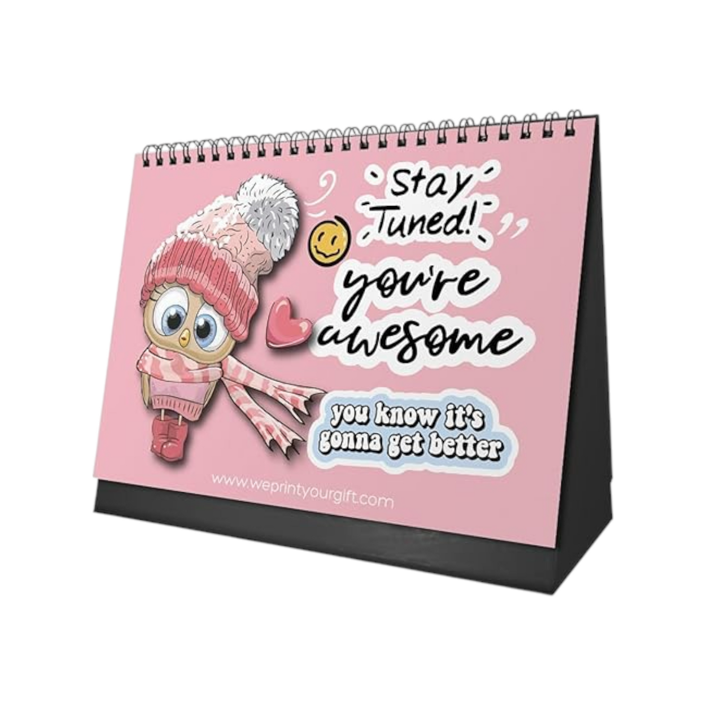 Office Desk Calendar 2026 Cute Owl