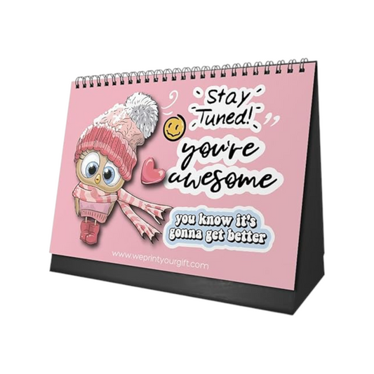 Office Desk Calendar 2026 Cute Owl