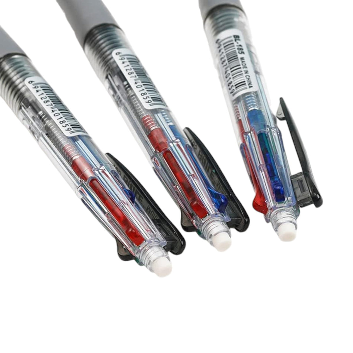 Five-in-one Multi-Color Ballpoint Pen Automatic Pencil with Eraser 0.5mm