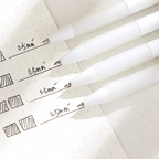4 Premium Gel Ink Pens Featuring a 0.5 mm Needle Tip.