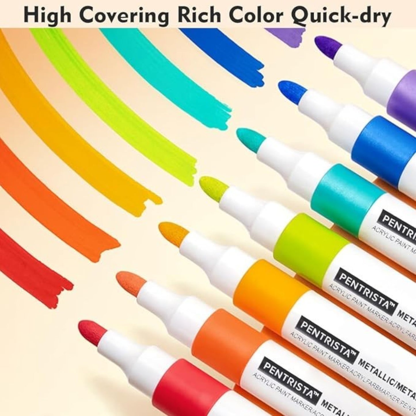 Colors Acrylic Paint Set, Acrylic Pens Waterproof Permanent Acrylic Paint Marker Kit