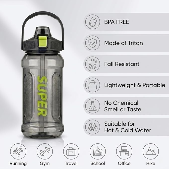 Transparent Sports Water Bottle With Handle (Copy)