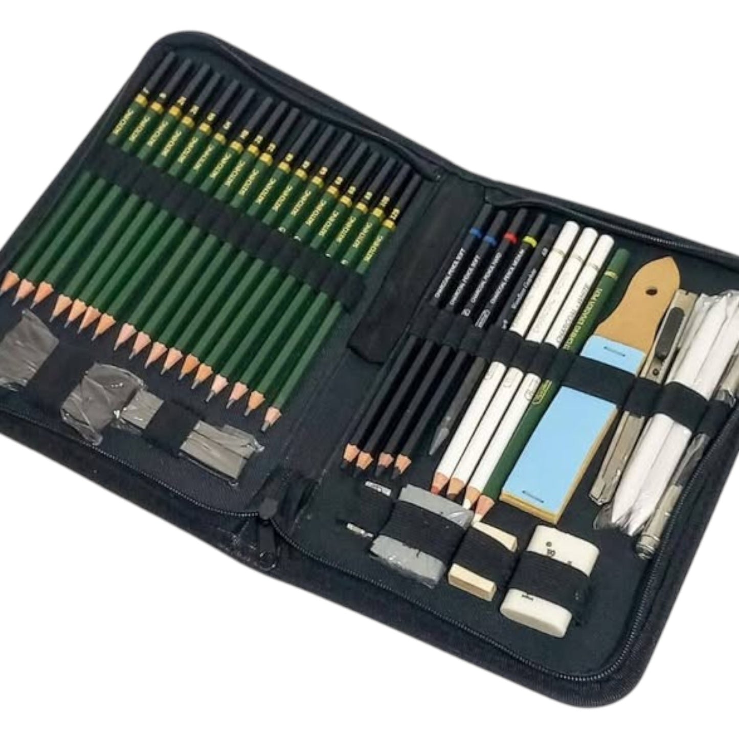 KeepSmiling GOLD LEAF Sketching and Drawing Art Supplies 42 Piece Set