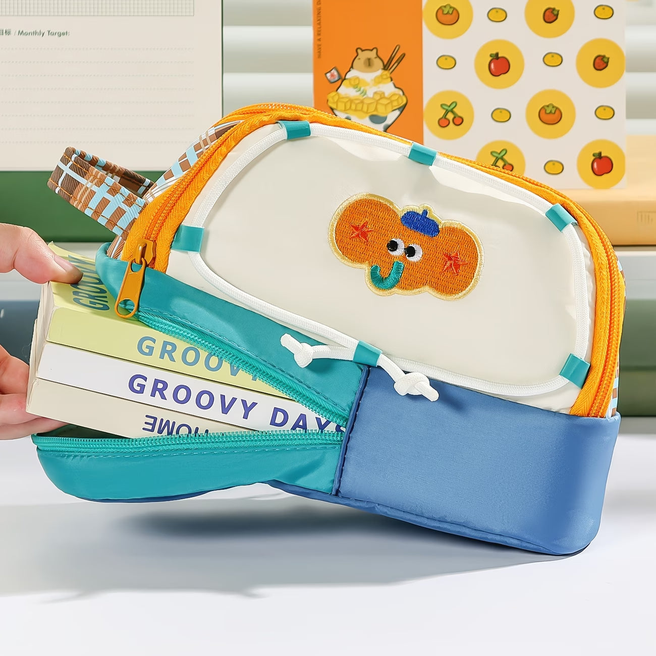 Large Capacity Double-Layer Pencil Case