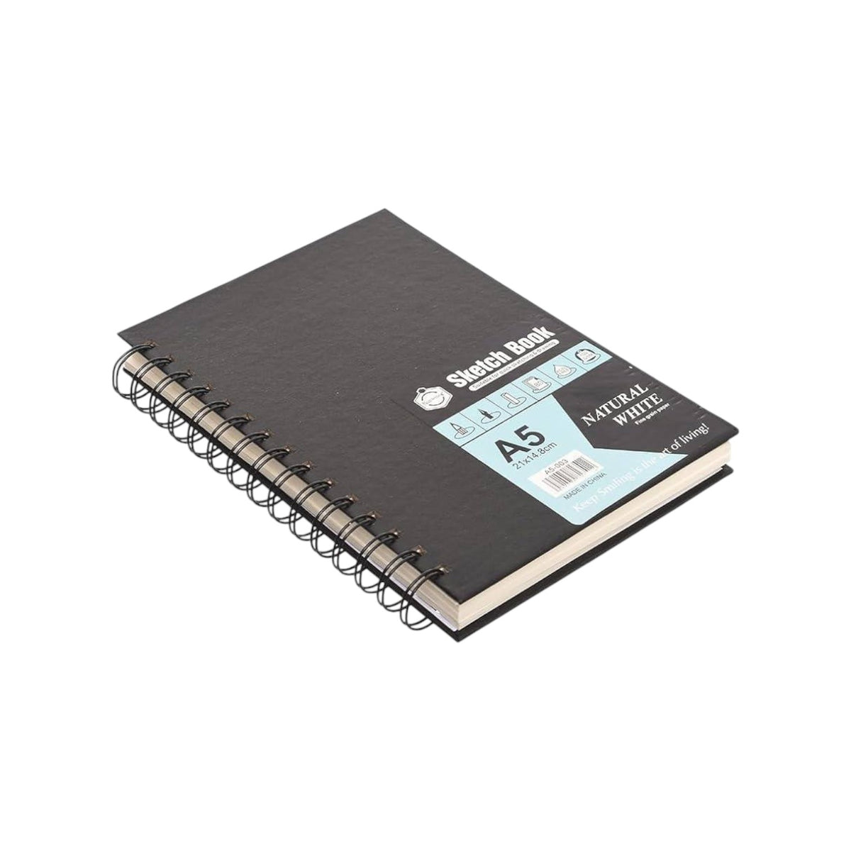 Sketch Book A5 for Kids, Adult, Side Spiral Bound Drawing Paper Pad 80 Sheets
