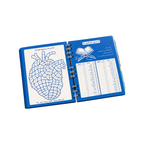 Elite Stationery House Nuqta Agenda 2027 open spiral planner page with blue heart habit tracker and Quran reading log