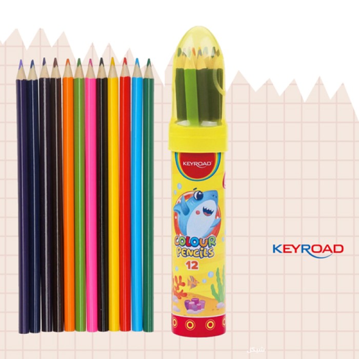 Keyroad 24 triangle coloring pencil in rocket bottle (Copy)