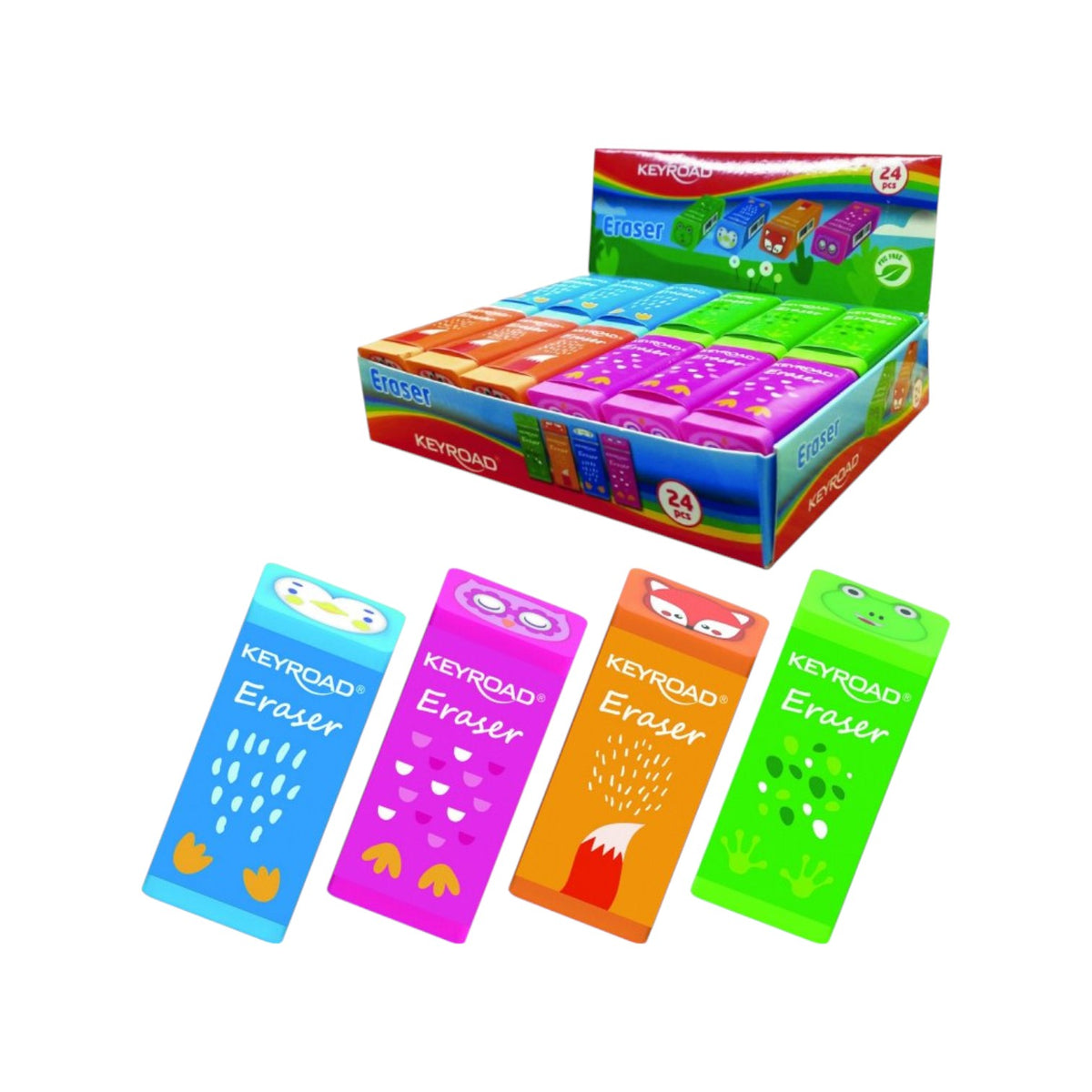 Keyroad Colored Plastic Eraser - Model KR972352