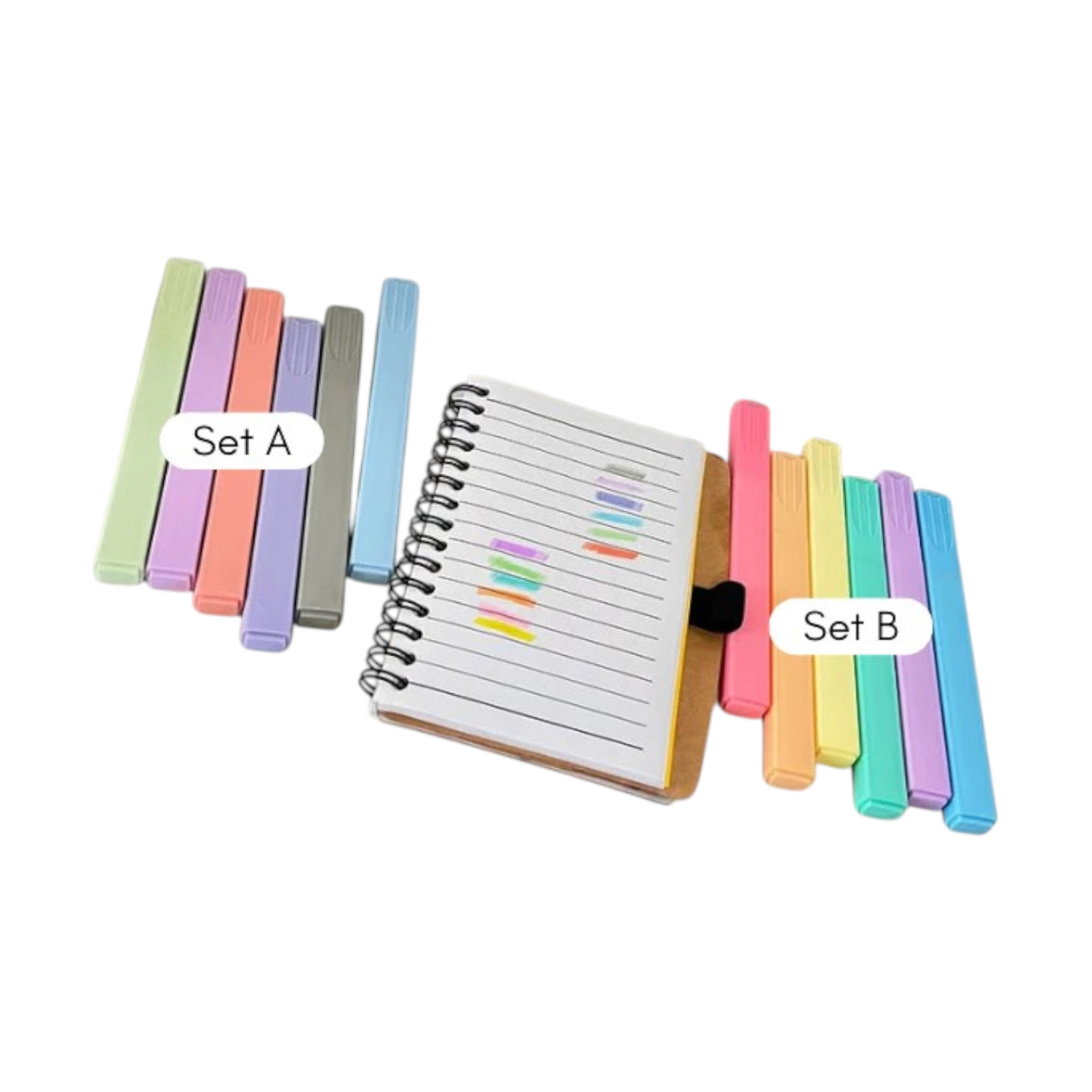 Morandi Highlighter 6 PCS LTH QB-0651 / QB-0652
